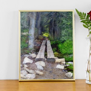 Path Across - Fine Art Print from Original Digital Watercolor Artwork