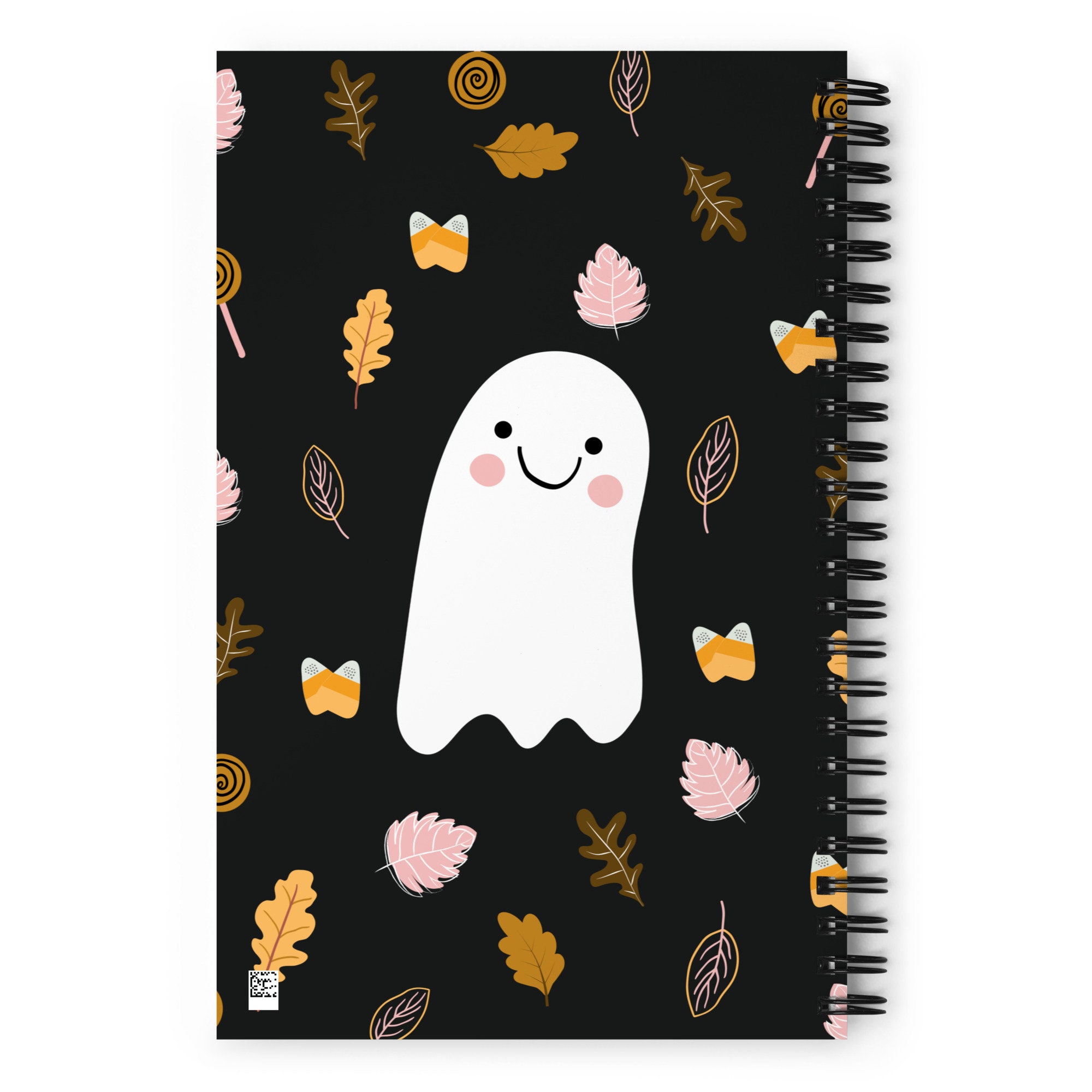 Spiral Bound Dot Journal Halloween Dot Notebook Dot Spiral Etsy