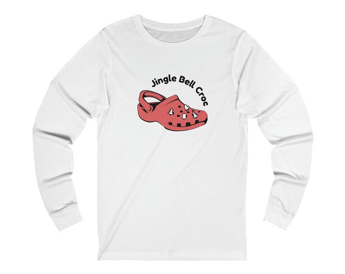 Jingle Bells Shirt, Funny Sarcastic, Christmas tshirt, Holiday shirt, New Year Tee, Gift For Christmas, Jingle Bell Croc Christmas Jumper