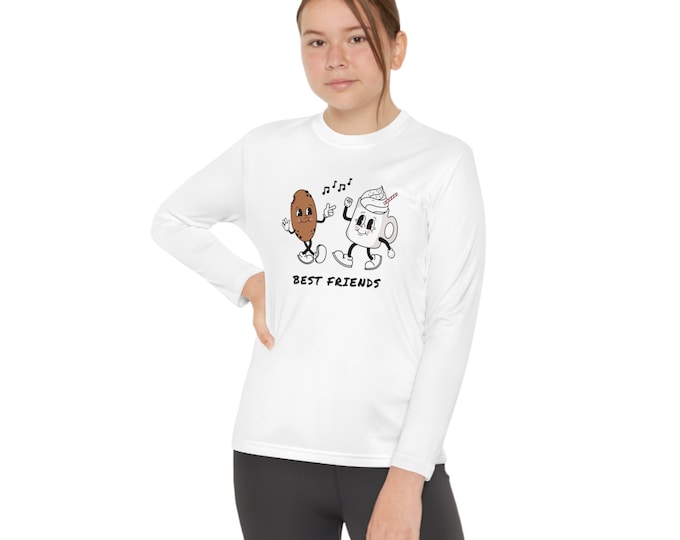 Personalized bestie shirt, sweatshirt, long sleeve, gift, best friend gift, besties matching shirts, sand color crewneck, Famous Quote Tee