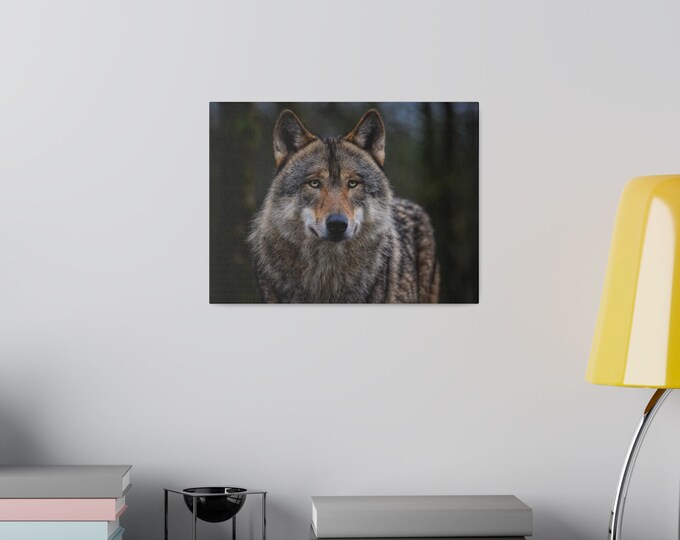 William Morris Inspired Beautiful Fox Witness a mesmerizing sunset, Matte Canvas, Stretched, 0.75",Fox Kit Duo Canvas Print