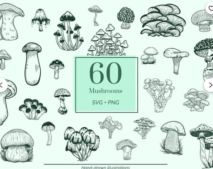 Mushroom Stencil for cricut