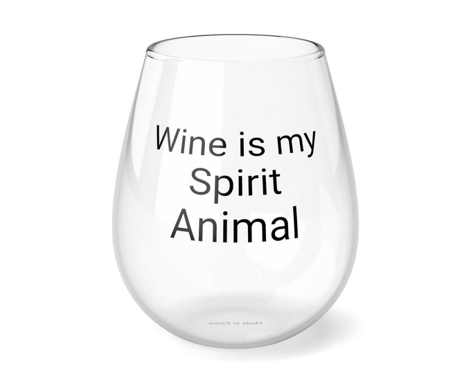 Whimsical Wine is My Spirit Animal Wine Glass, Wine is My Spirit Animal wine, Wine Shirts Sayings, Wine Shirts for Women, Cute Wine