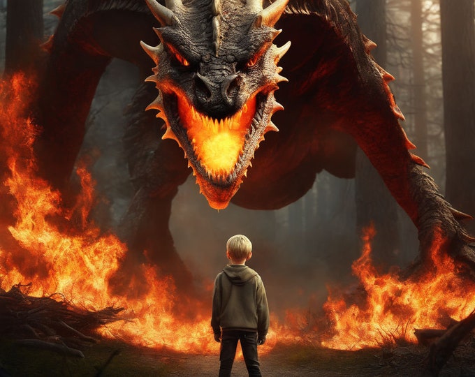 Skyler and the fire breathing Dragon