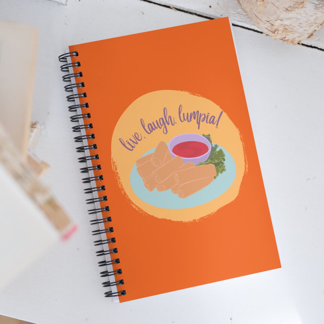 Filipino Lumpia Notebook Pinoy Notebook Philippines Etsy