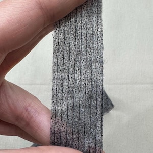 Charcoal Iron‑On Stay Tape – Reinforced Stitch Interfacing for Sewing & Garment Stabilization 25mm