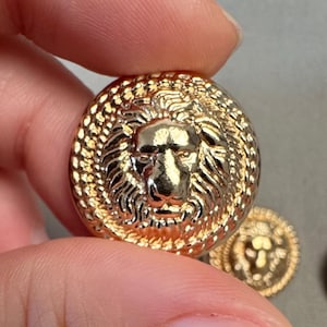 Gold Balmain Buttons - Etsy