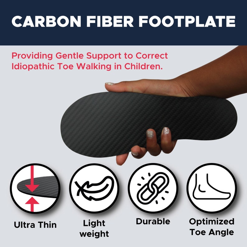 Tippytoe Kids Carbon Fiber Insoles for Toe Walking, Tippy Toe Walking