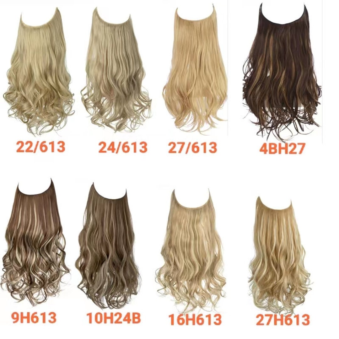 Body Wave Wavy Halo Extension, Halo Wig, Like Human Hair Extension