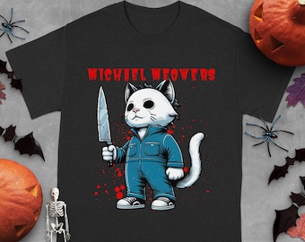 Michael Meowers T-Shirt: Halloween Cat Horror Movie Tee