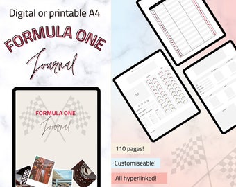 Formula 1 Journal, Beige | Digital F1 Journal | F1 Gift | undated | F1