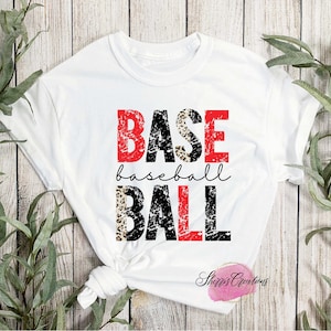 Baseball Digital Design Game Day Leopard Baseball PNG Baseball Sublimation Smiley Face Baseball Baseball Mama Instant Download