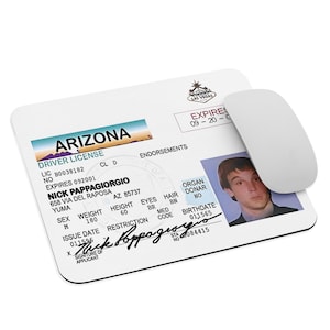 Alfombrilla de ratón con diseño de Nick Papagiorgio para vacaciones en Las Vegas / Regalos divertidos de películas de Las Vegas / Alfombrilla de ratón con diseño impreso / Divertido cinéfilo para trabajar desde casa