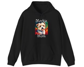 Morkie Mom Unisex Heavy Blend Hooded Sweatshirt (3 Colors)