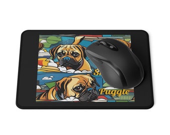 Snuggle Your Puggle Non-Slip Mouse Pads