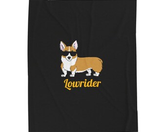 Dorgi Lowrider Velveteen Plush Blanket