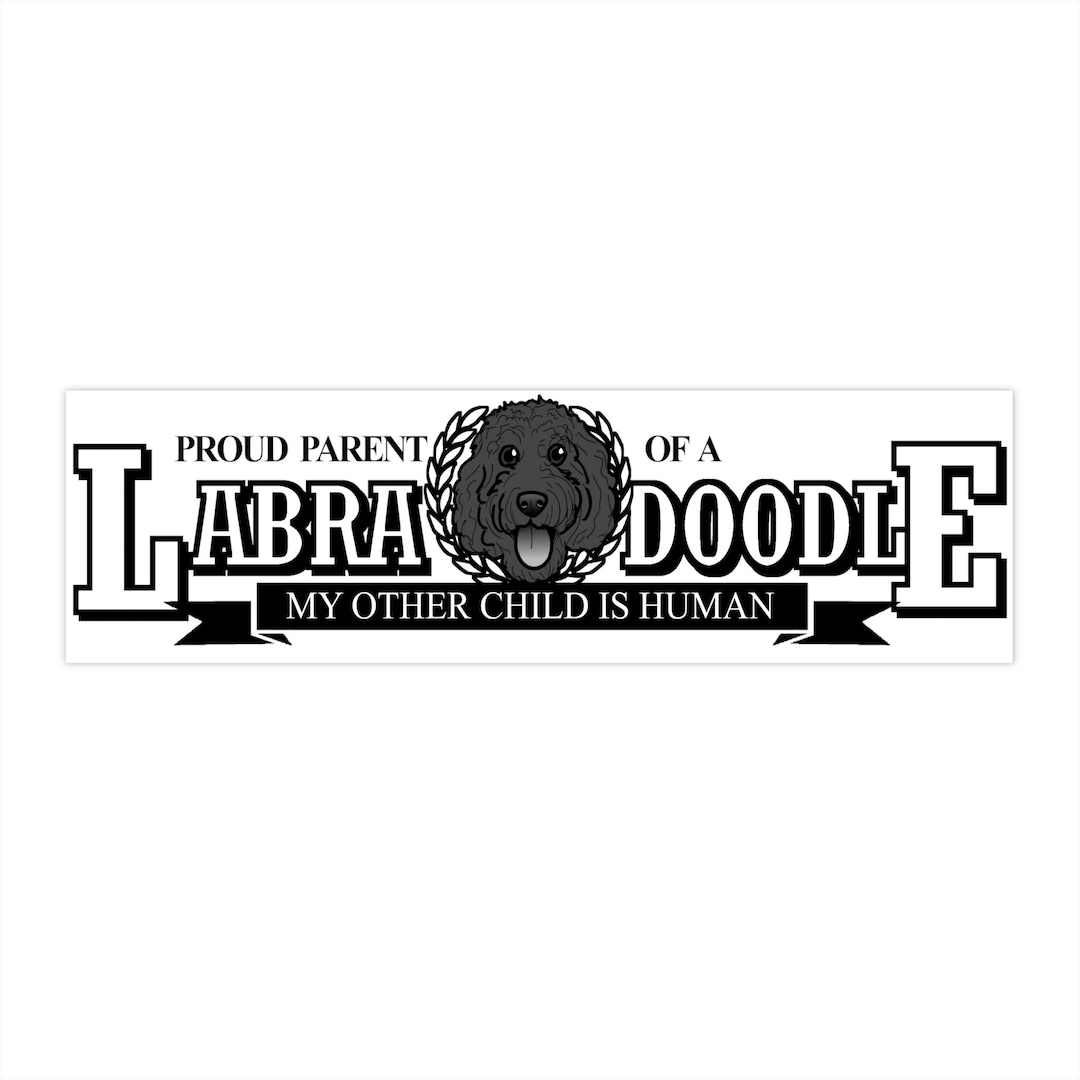 Labradoodle Honor Roll Bumper Sticker Etsy
