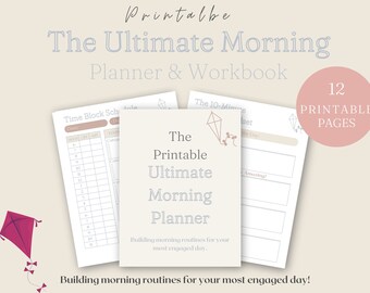 The Ultimate Morning Planner, Goal Setting, Positive Habits, Self-Love, Morning Routine