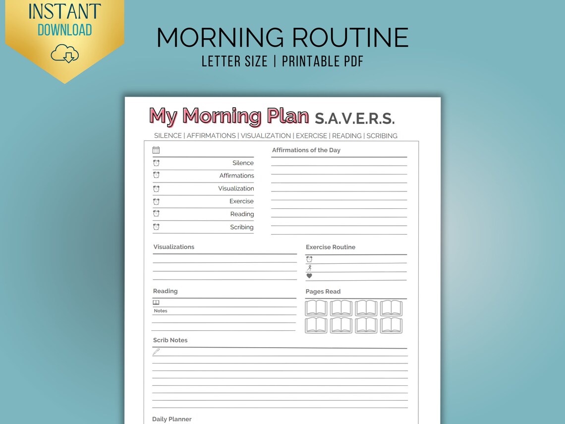 Editable Morning and Nighttime Routine Checklist | Morning and ...