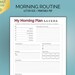 Editable Morning and Nighttime Routine Checklist | Morning and ...