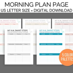 To Do List Template, Morning Routine, Daily Checklist