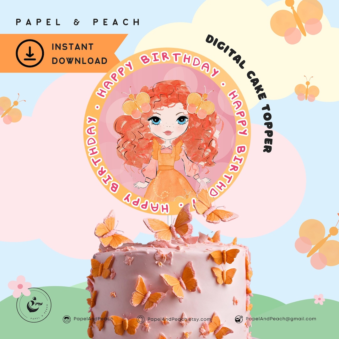 EMMA MEMMA Instant Digital Download, Cake Topper, Party Topper, Happy