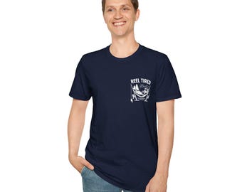 Camiseta divertida de pesca, camiseta con juego de palabras de pesca, camiseta de carrete cansado, regalo de pescador, ropa para actividades al aire libre