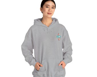 Sudadera con capucha Surfboard Beach: Sudadera unisex clásica Woody LBI