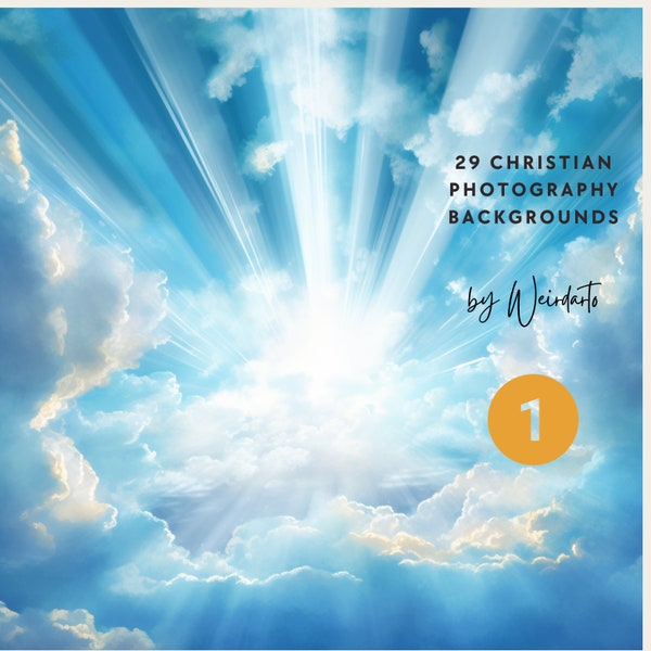 Christian Digital Photography Backdrops - Faith-Inspired Worship Media Collection