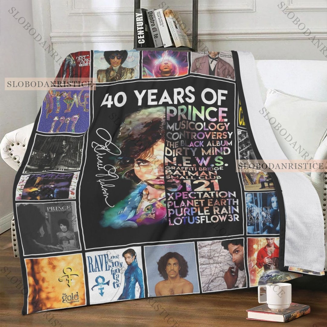Prince Purple Rain Fleece Blanket, Prince Purple Rain Blanket, Bedding
