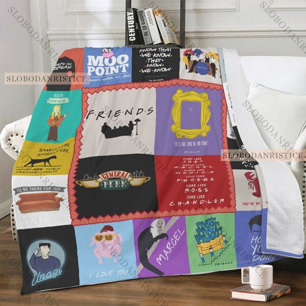 Friends Blanket Tv Show Etsy