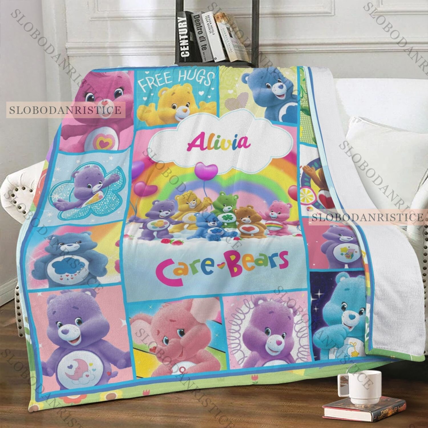 Care Bears Fleece Blanket Care Bears Blanket Care Bears Bedding