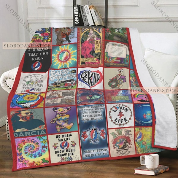 Grateful Dead Blanket Etsy