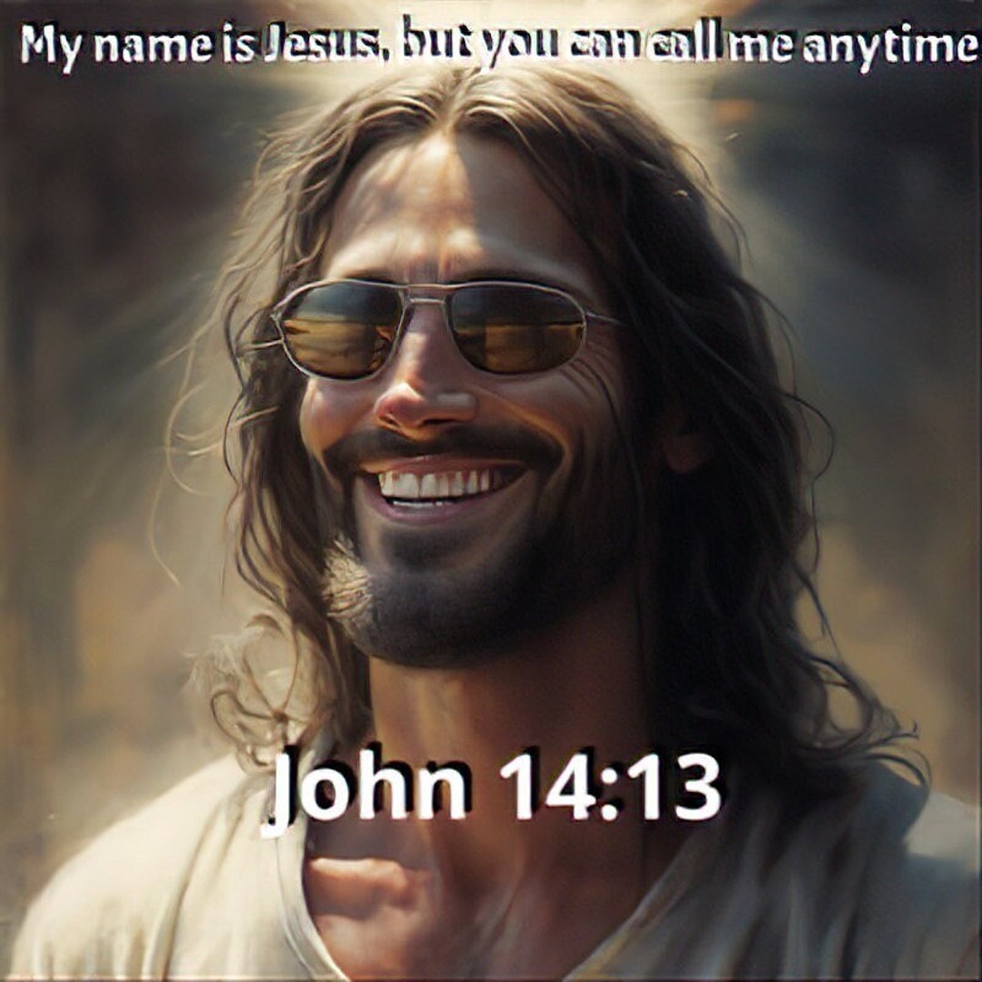 Jesus Sticker Jesus Christian Sticker Christian Funny Etsy