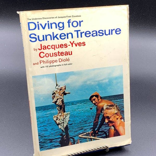 Diving For Sunken Treasure by Jacques-Yvez Cousteau - 1971 Hardcover Edition