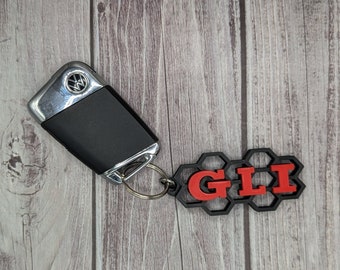 Custom VW GLI Keychain, 3D Printed High-Quality, Perfect Gift for Volkswagen Enthusiasts