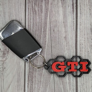 Custom GTI Keychain, 3D Printed High-Quality, Perfect Gift for GTI Enthusiasts