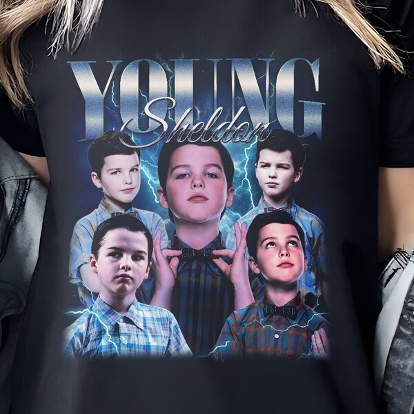 Limited Young Sheldon T-Shirt, Character Movie Series Tshirt, 90s Young Sheldon Sweater, Retro Young Sheldon Shirt, Young Sheldon Fan Gifts