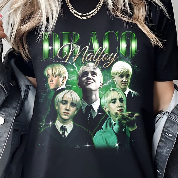 Vintage Draco Malfoy Shirt, Draco Malfoy T-Shirt, Draco Malfoy Crewneck Sweatshirt, Gift For Her, Gift For Him