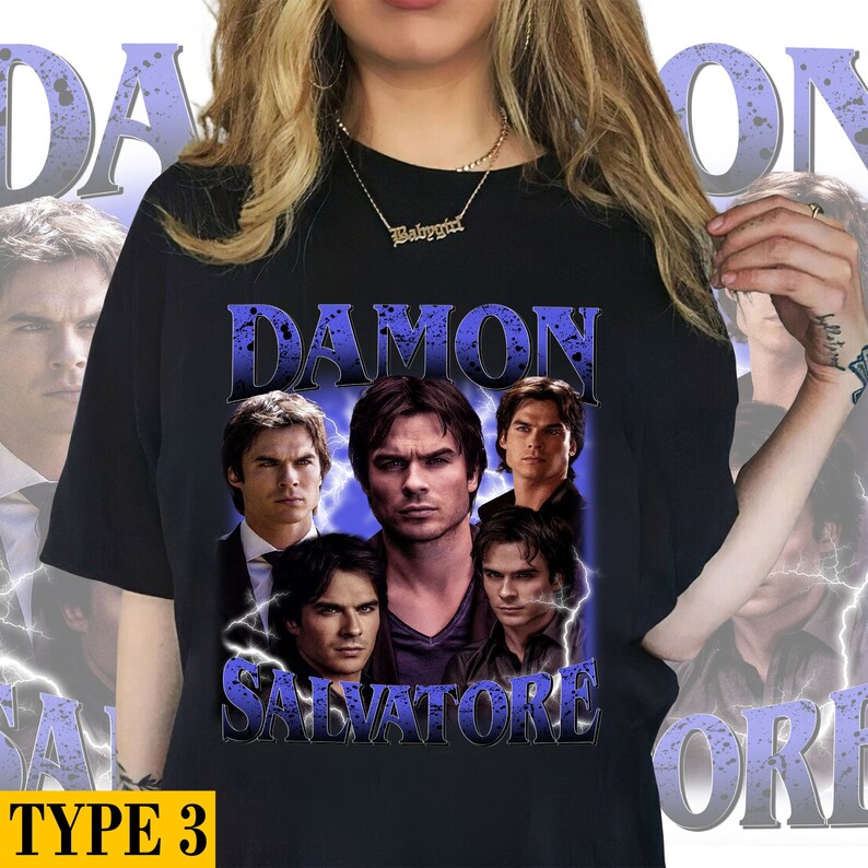 Retro Damon Salvatore Shirt, Damon Salvatore Sweatshirt, Damon