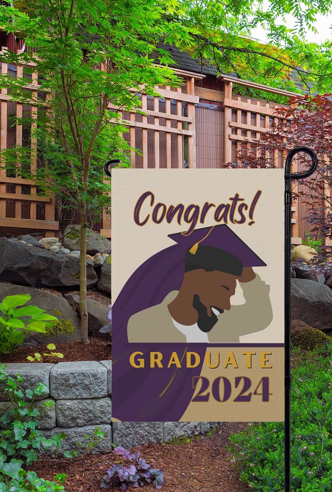 Graduate Flag, Graduate Gift, Garden, Yard Flag, 2024 Graduate ...