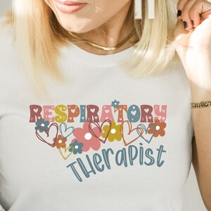 Respiratory Therapist Shirt, Respiratory Therapist Gift, RT Shirt, RT Gift, Floral Respiratory Therapist Shirt, Retro RT Shirt