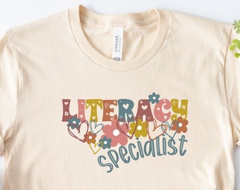 Literacy Specialist Tshirt, Reading Teacher Shirt, Literacy Shirt, Bookish Shirt, School Librarian Tee, Book Lover Tee, Reading Teacher Gift