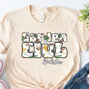 Garden Club Rockstar Tshirt, Garden Club Shirt, Plant Lover Tshirt, Gift for Garden Club, Gardening Shirt, Garden Club Gift, Gardener Gift