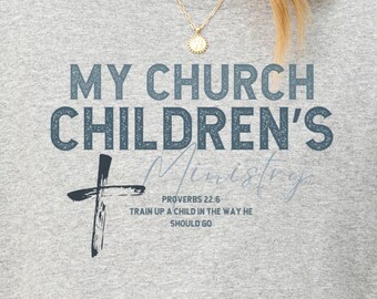 Personalized Childrens Ministry Tshirt, Custom Church Ministry Tee, Christian Shirts, KIds Ministry Tshirt, VBS Shirt, Church Team Shirt