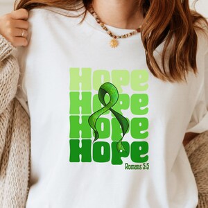 Hope Green Ribbon Shirt, Green Ribbon Awareness Shirt, Lyme Disease Awareness Shirt, Lyme Disease Shirt