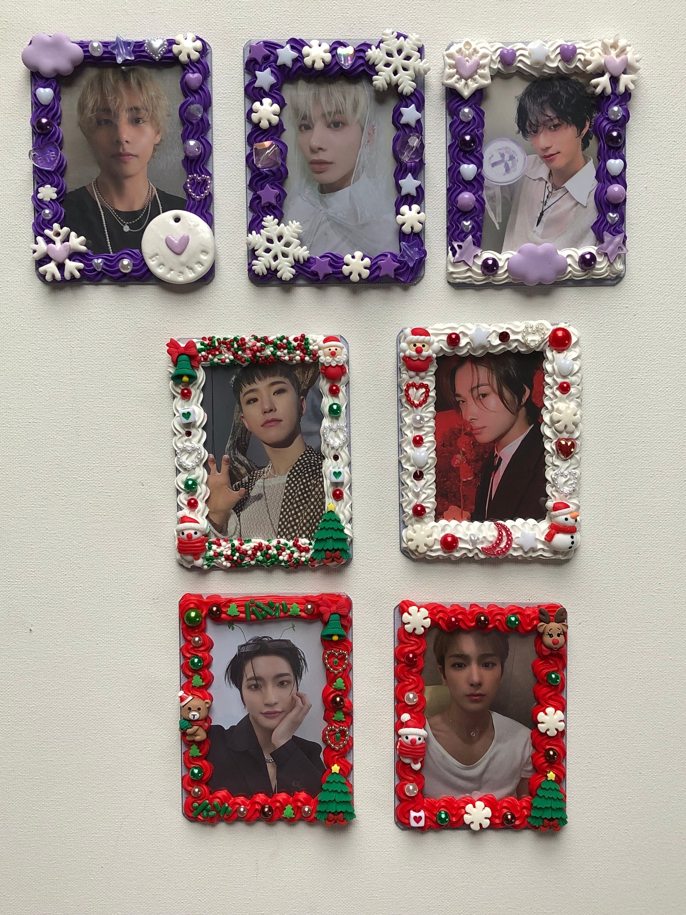 Kpop K-pop Christmas Xmas Holiday Themed Decorated Decoden