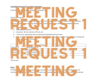 Executive Assistant Template
