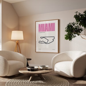 Miami Formula 1 Print | America | F1 Posters | Digital Download | Minimalist Poster