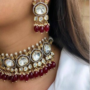 Sabyasachi choker set/Victorian choker set/Big Kundan choker set/Sabyasachi jewelry/Indian choker/Punjabi jewelry/Indian Bridal set/Indian